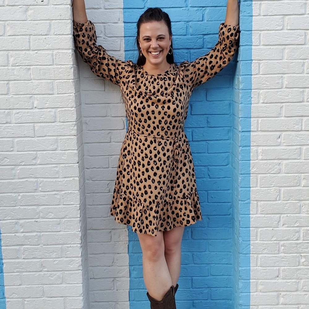 Cheetah print dress